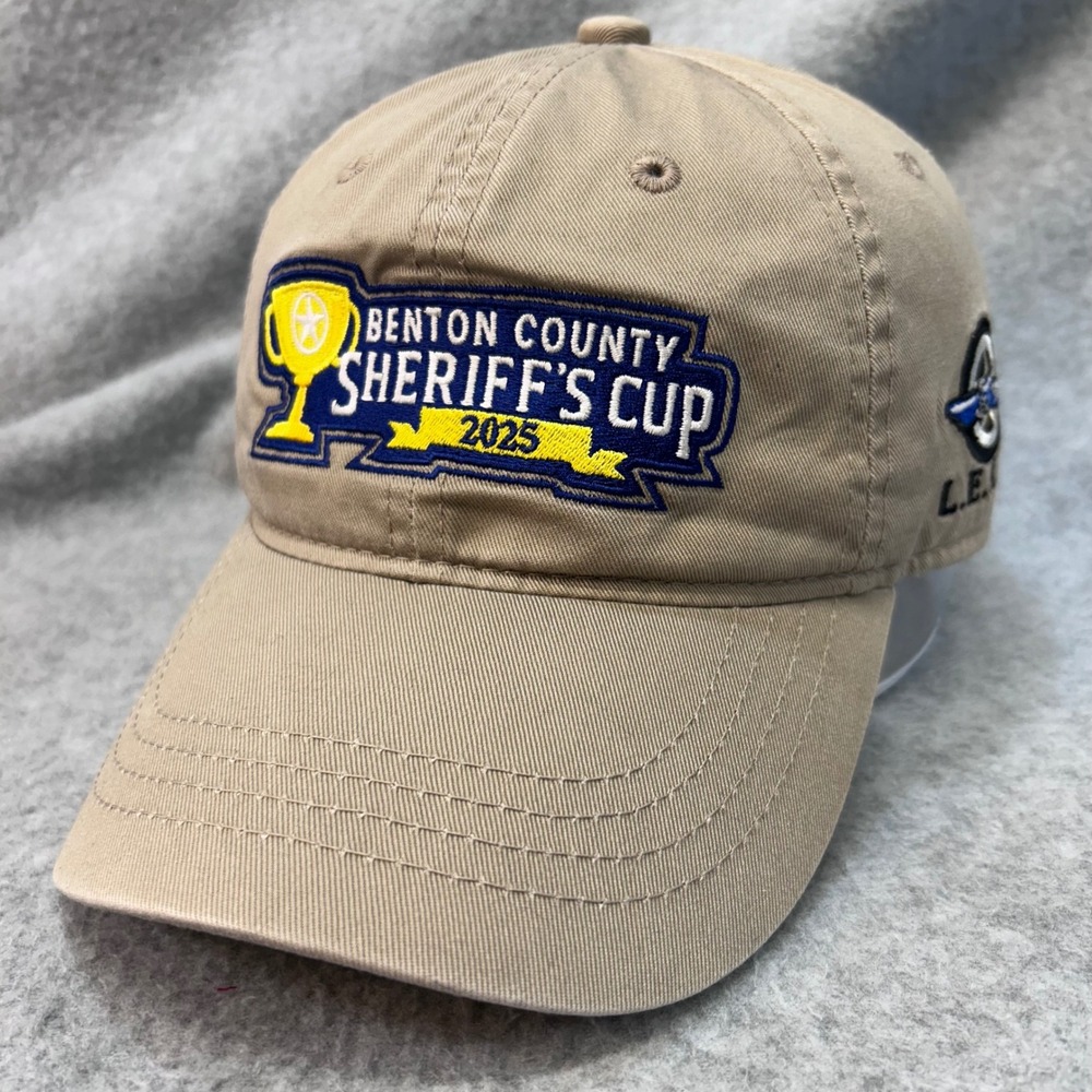 Benton County Sheriff's Cup 2025 Mens Tan Unbranded Hat L.E.A.P. Embroidered